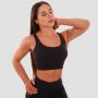 Cut-Out Sports Bra Black - GymBeam S