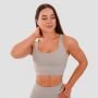 Cut-Out Sports Bra Grey - GymBeam L