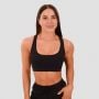 Mesh Panel Sports Bra Black - GymBeam S