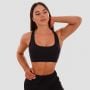 Mesh Panel Sports Bra Black - GymBeam S