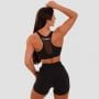 Mesh Panel Sports Bra Black - GymBeam S