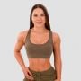 Mesh Panel Sports Bra Olive - GymBeam M