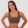 Mesh Panel Sports Bra Olive - GymBeam M