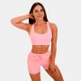 Mesh Panel Sports Bra Pink - GymBeam L