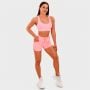 Mesh Panel Sports Bra Pink - GymBeam L