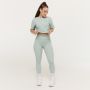 Ženski Crop Top Limitless Eucalypt - GymBeam S