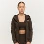 Women‘s Limitless Zip Up Hoodie Espresso - GymBeam S