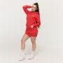 Ženska dukserica Limitless Longline Hot Red - GymBeam XXL