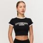 Women‘s Varsity T-Shirt Black - GymBeam XL