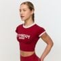 Women‘s Varsity T-Shirt Red - GymBeam XL