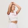 Women‘s Varsity T-Shirt White - GymBeam XL