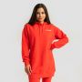 Ženska dukserica Limitless Longline Hot Red - GymBeam XXL