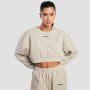 Women‘s Aura Cropped Sweatshirt Grey - GymBeam S