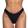 CURACAO Bikini Bottoms Black - GymBeam S