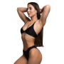 CURACAO Bikini Top Black - GymBeam L