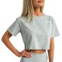 Ženski Crop Top Limitless Eucalypt - GymBeam S