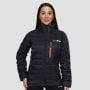 Women‘s Puffer Jacket Black/Orange - GymBeam XL