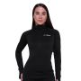 Women‘s Pulse 1/2 Zip Running Sweatshirt Black - GymBeam M