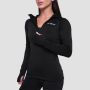Women‘s Pulse 1/2 Zip Running Sweatshirt Black - GymBeam M
