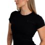 Women‘s Ribbed Tee Black - STRIX L
