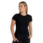 Women‘s Ribbed Tee Black - STRIX L
