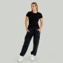 Women‘s Ribbed Tee Black - STRIX L
