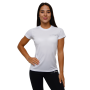 Women‘s TRN T-Shirt White - GymBeam XXL - white + silver logo
