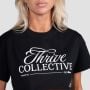 Women‘s Thrive Cropped T-shirt Black - GymBeam L