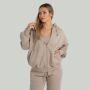 Women‘s Zip Hoodie Taupe - STRIX XS