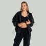 Women‘s Zip Washed Hoodie Black - STRIX L