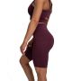 Ženske kratke biciklističke hlače Eggplant - GymBeam XXL