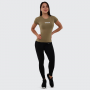 Women‘s FIT T-Shirt Olive - GymBeam L