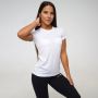 Women‘s TRN T-Shirt White - GymBeam XXL - white + silver logo