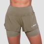 Women‘s Pulse 2in1 Running Shorts Vetiver - GymBeam M
