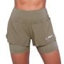 Women‘s Pulse 2in1 Running Shorts Vetiver - GymBeam M