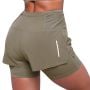 Women‘s Pulse 2in1 Running Shorts Vetiver - GymBeam M