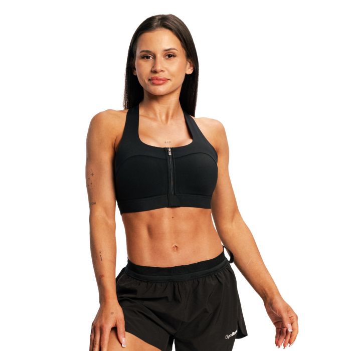 Women‘s Pulse X Running Sports Bra Black - GymBeam XS