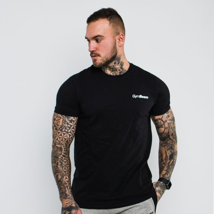 Men's T-shirt Basic Black - GymBeam