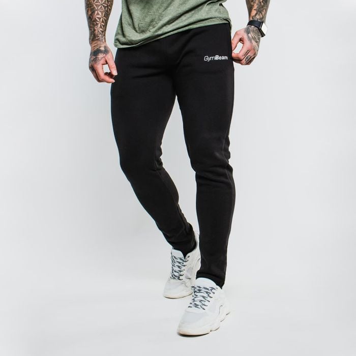 Slimfit Sweatpants Black - GymBeam S
