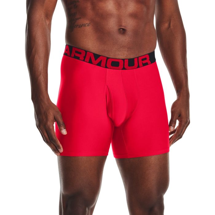 Boxers Tech 6in 2 Pack Red - Under Armour 