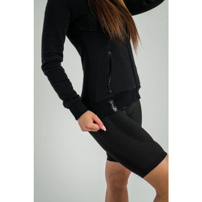 Women‘s Nova Zip Up Hoodie Black - STRIX S