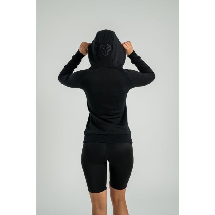 Women‘s Nova Zip Up Hoodie Black - STRIX S