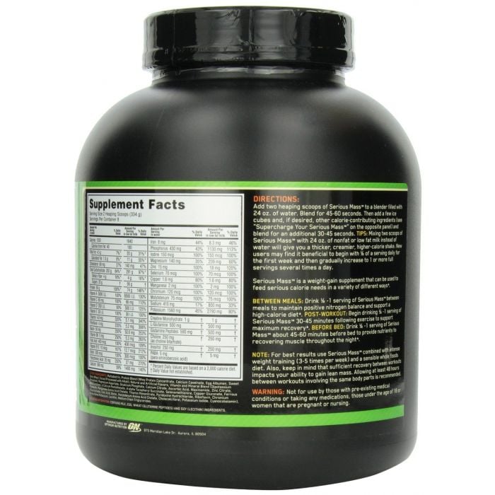 Serious Mass - Optimum Nutrition 5450 g - chocolate