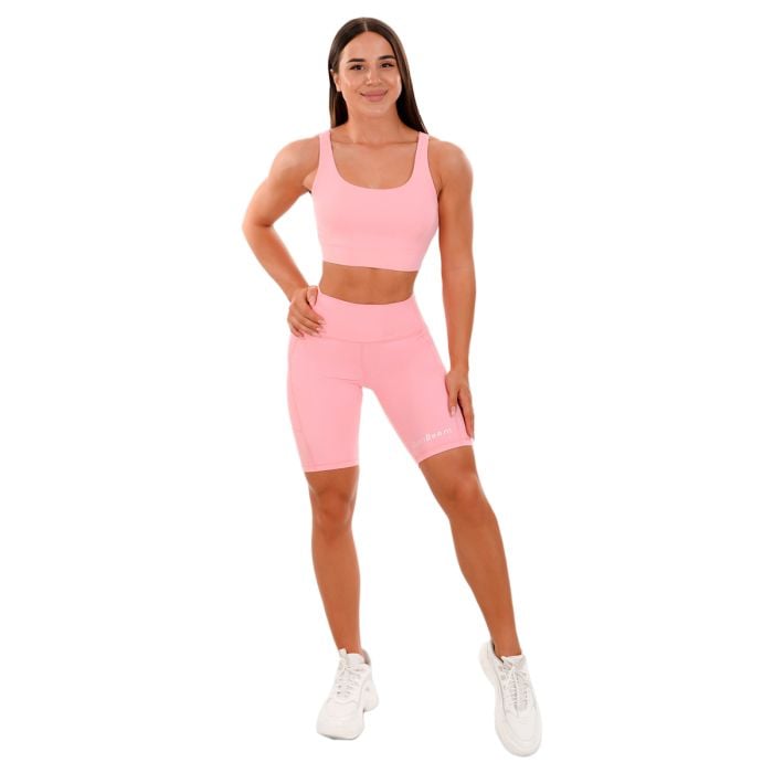 Women‘s Biker Shorts Pink - GymBeam XXL