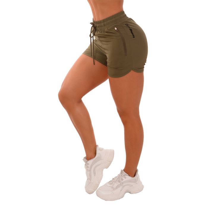 Women‘s TRN Shorts Olive - GymBeam XL