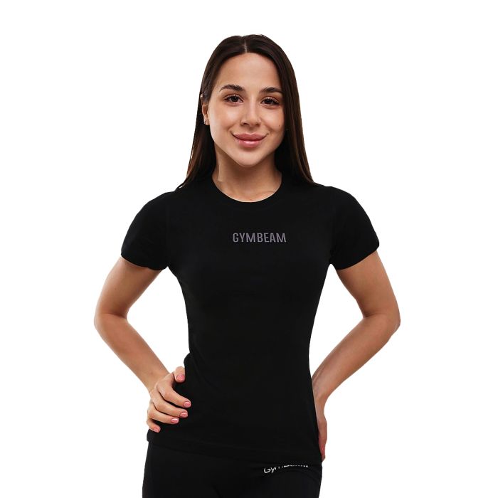 Women‘s FIT T-Shirt Black - GymBeam S