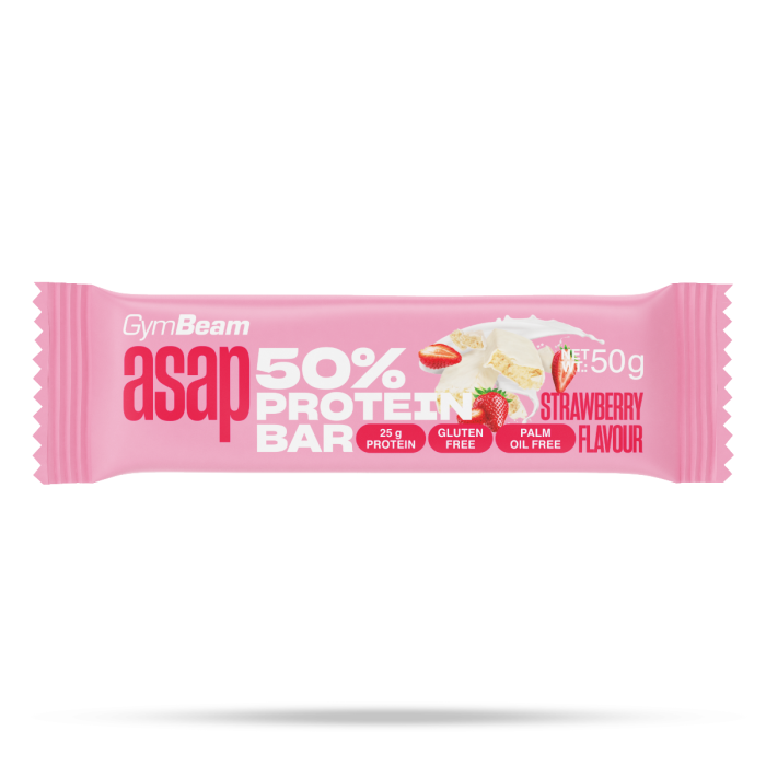ASAP 50% Protein Bar - GymBeam 50 g - strawberry