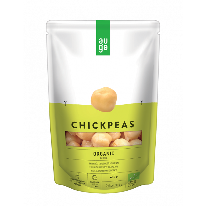 Organic Chickpeas in brine - Auga