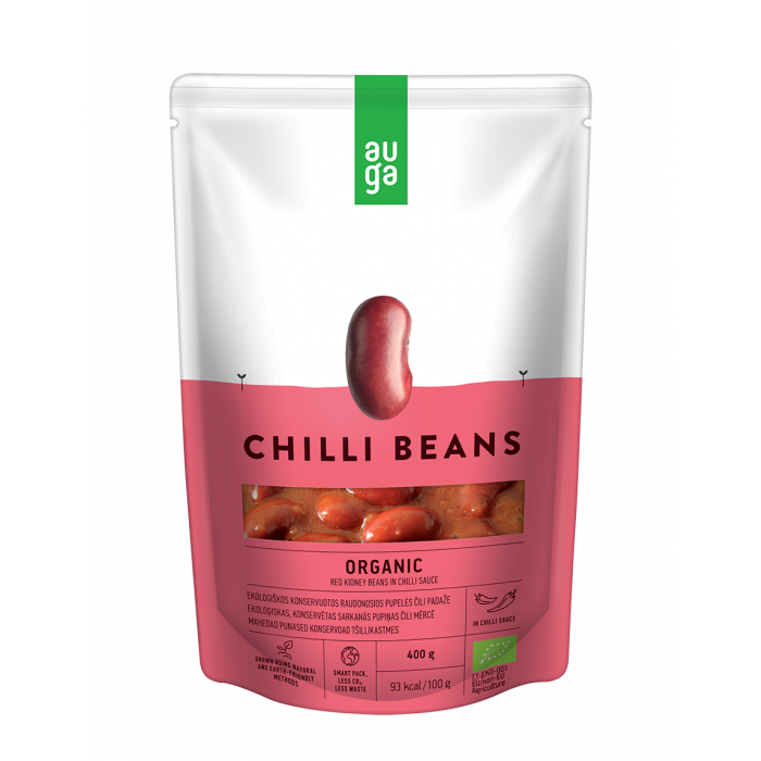 Organic Red kidney beans in chilli sauce - Auga
