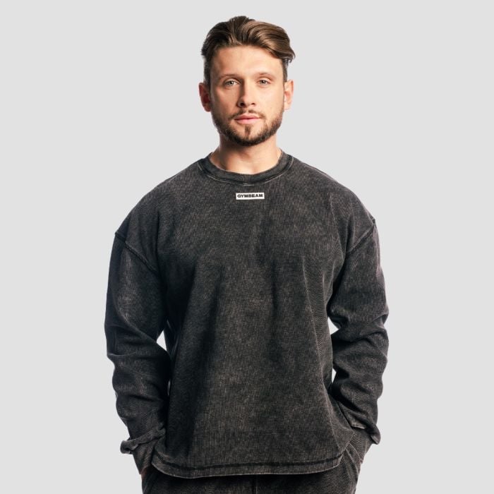 Aura Jumper Washed Black - GymBeam L
